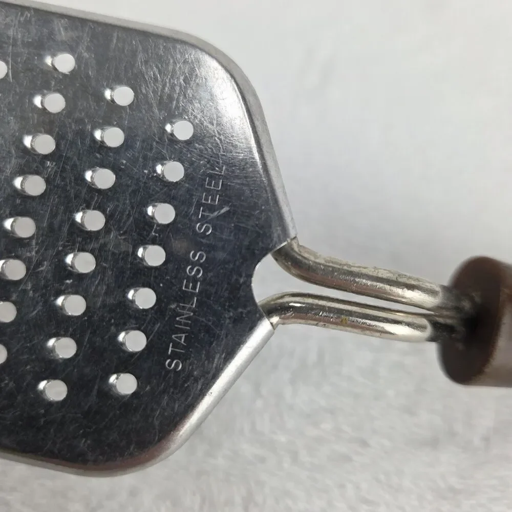 Vintage Stainless Steel Hand Grater Bakelite Handle Kitchen Utensil 9.75